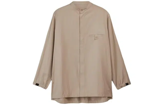 Y-3 Nylon Twill Overshirt Beige