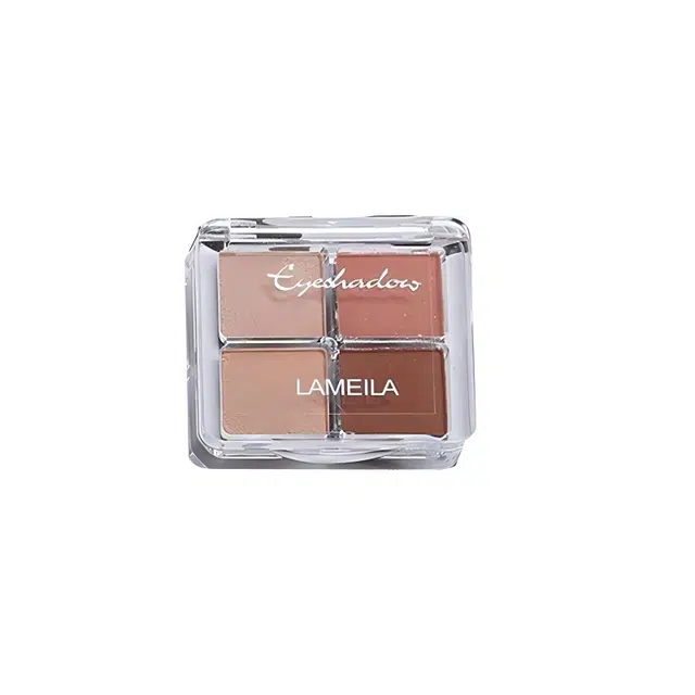 拉美拉 四色小盘眼影 易上色细闪自然偏闪亮片大亮片 派对舞会舞台妆便携