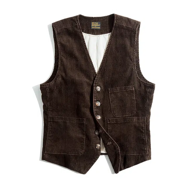 MADEN Vintage Corduroy Vest