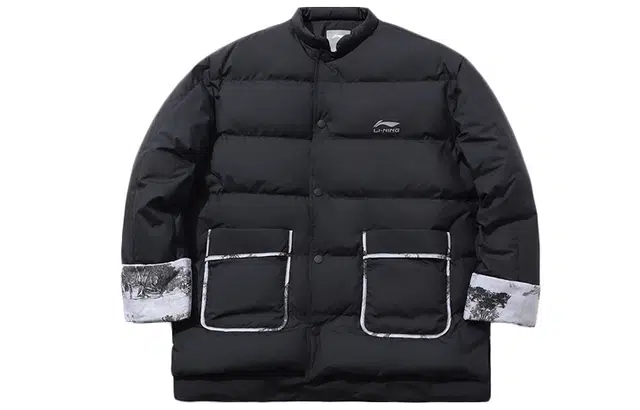 李宁 故宫联名款 短款羽绒服 冬季 男款 黑色