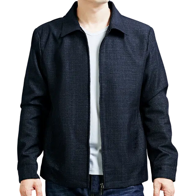 雅鹿 高档翻领商务休闲夹克外套 男款