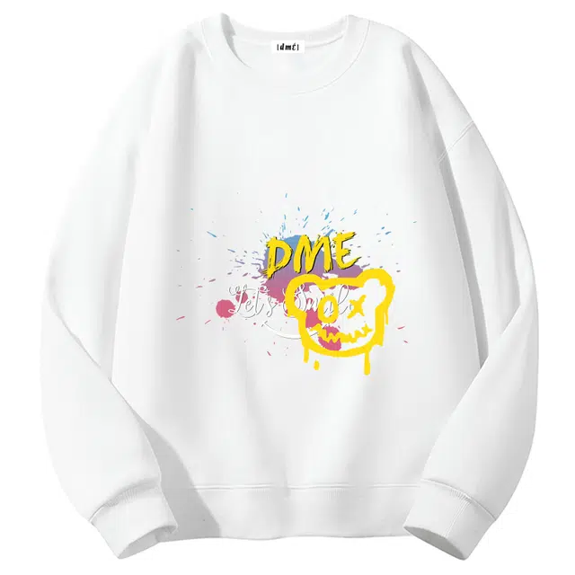 【dme】 美式复古宽松圆领舒适中性风卫衣 男女同款