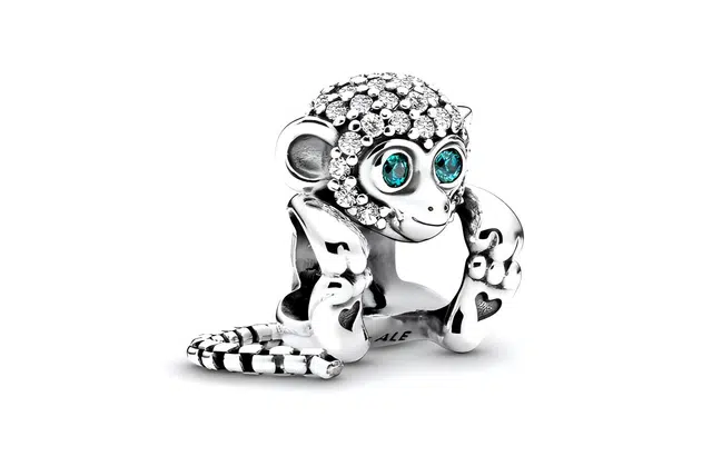 Pandora Shining Naughty Monkey Charm Silver
