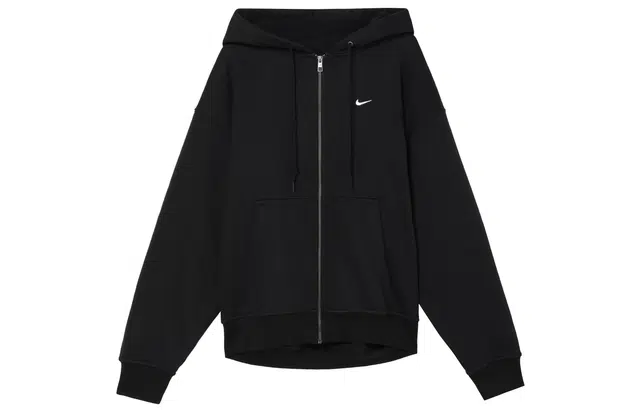 Nike Solo Swoosh Hoodie Jacket Black