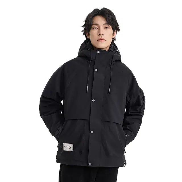 【dme】 美式户外工装连帽保暖防风防水羽绒服 男女同款