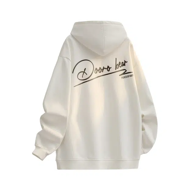 萌芽熊 字母连帽透气百搭宽松卫衣 男女同款