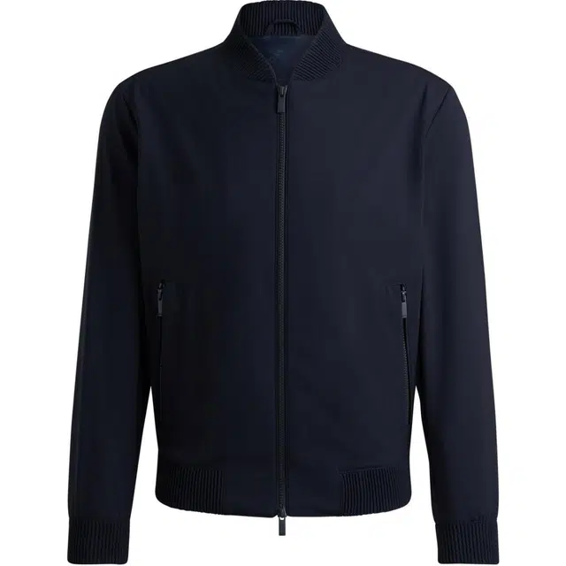 HUGO BOSS Slim-Fit Blouson Jacket In A Washable Wool Blend