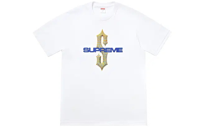 Supreme SS18 Diamonds Tee White T