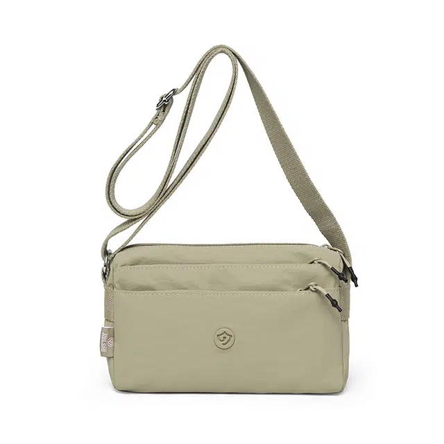 捷朗仕 多层轻便高级质感休闲百搭通勤 尼龙布 单肩斜挎包 中号 女款 多色