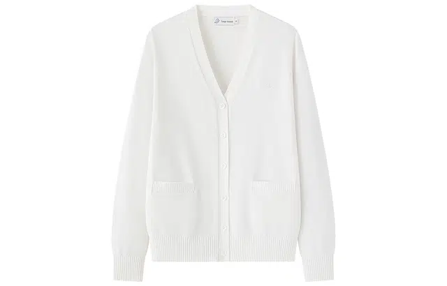 东鲸岁时记 慵懒风高级感宽松显瘦开衫外搭制服上衣针织衫 男女同款 灰野川 绀色