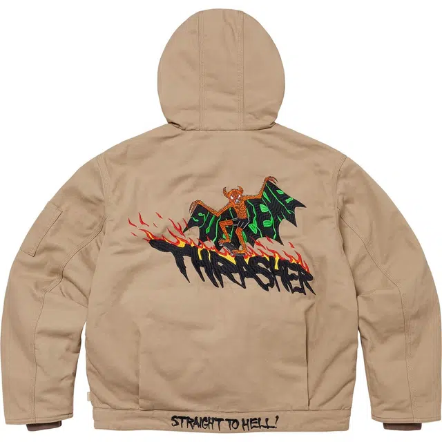 Supreme x THRASHER FW24 WEEK6 Hooded Work Jacket
