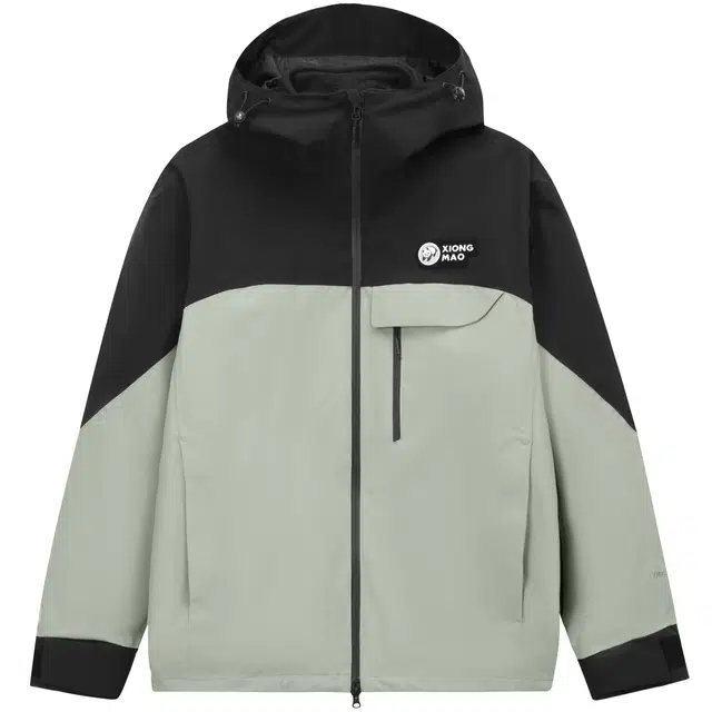 熊猫 户外登山撞色拼接三合一冲锋衣 男款