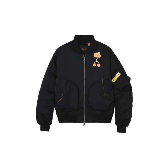 Jordan Bear Print Jacket Black