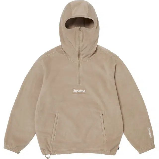 Supreme x Polartec FW24 Facemask Half Zip Hooded Sweatshirt