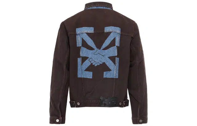 OFF-WHITE Arrow-print Denim Jacket