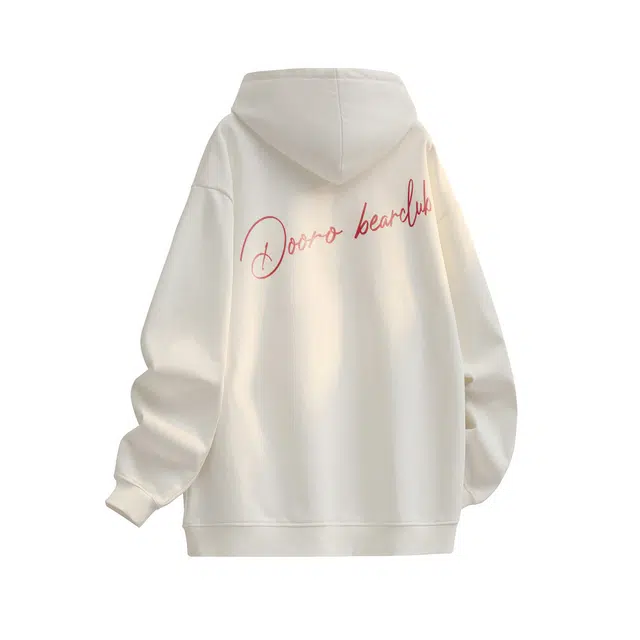 萌芽熊 字母连帽透气百搭休闲卫衣 男女同款