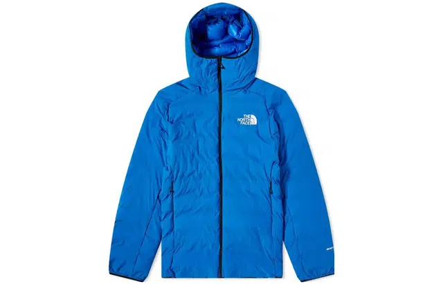 The North Face Logo Print Zip Hoodie Blue