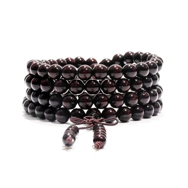 钵提 复古老料满星级珠串 国潮森系文玩手持叠戴式 木作 手串 男女同款情侣款 紫檀