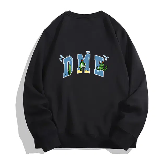 【dme】 简约美观大气美式重磅宽松百搭嘻哈风卫衣 男女同款