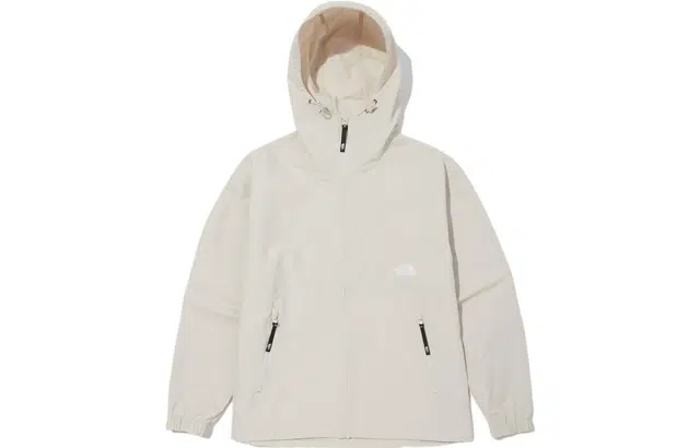 The North Face Logo Hoodie Jacket White
