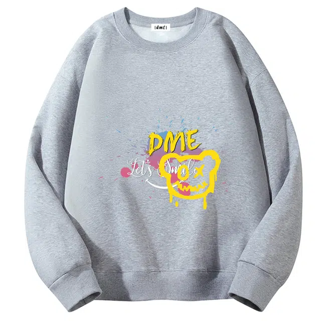 【dme】 美式复古宽松圆领舒适中性风卫衣 男女同款