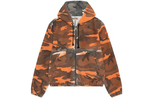 Stussy SS23 Spray Dye Hooded Work Jacket