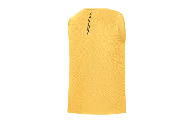 乔丹 字母圆领透气百搭无袖背心 男款 金盏黄