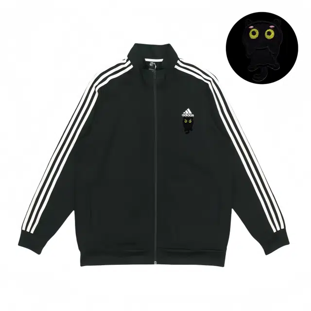adidas Embroidered Black Cat Bomber Jacket