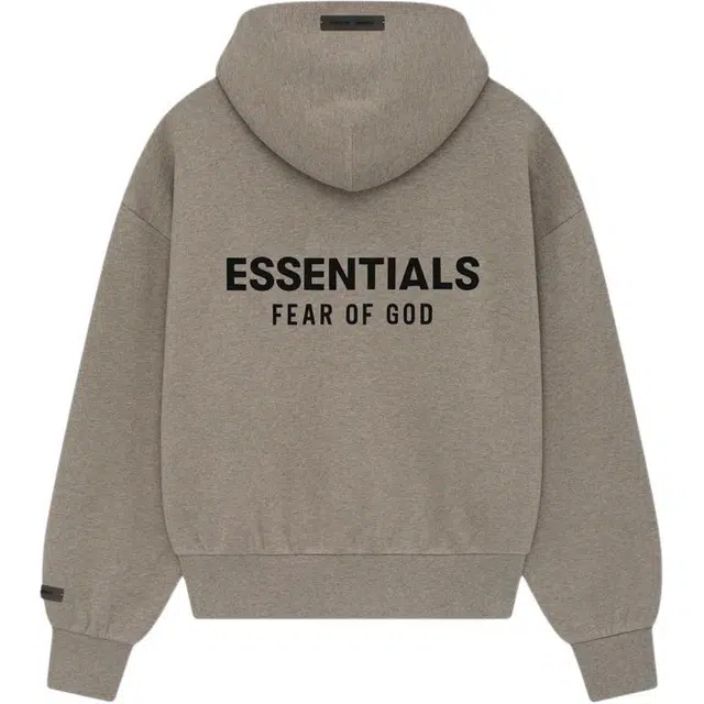 Fear of God Essentials SS25 Classic Full Zip-Up Hoodie Homestead Heather