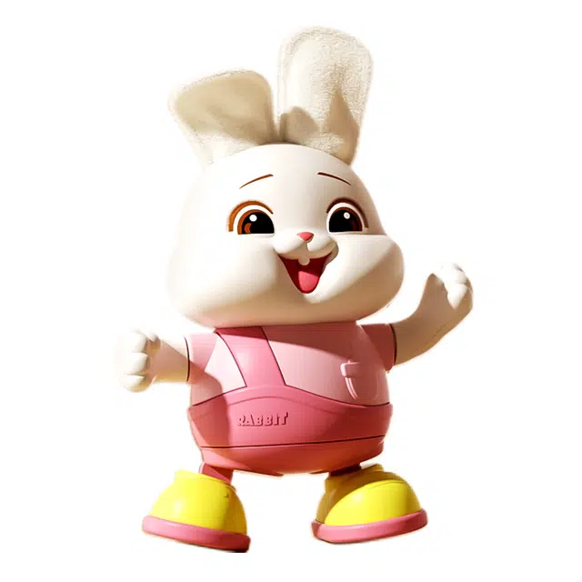 益米 电动跳舞可爱小兔子 会唱会跳 引导宝宝抬头学爬 早教益智玩具