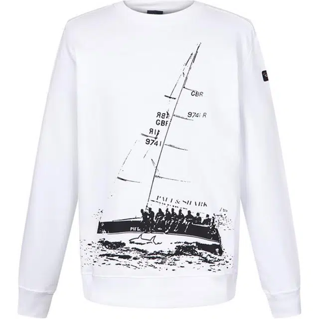 Paul & Shark Yachting Crewneck Sweatshirt White
