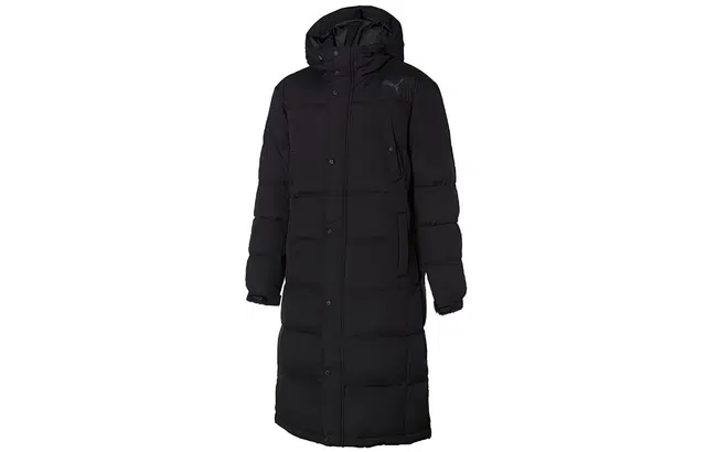 Puma Long Down Coat Black