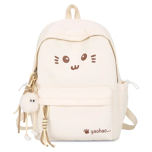 揽月 日系可爱高颜值学生百搭有趣 尼龙 双肩包 女款 多色