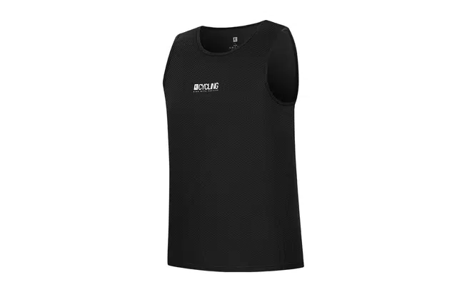 乔丹 字母圆领透气百搭无袖背心 男款 黑色