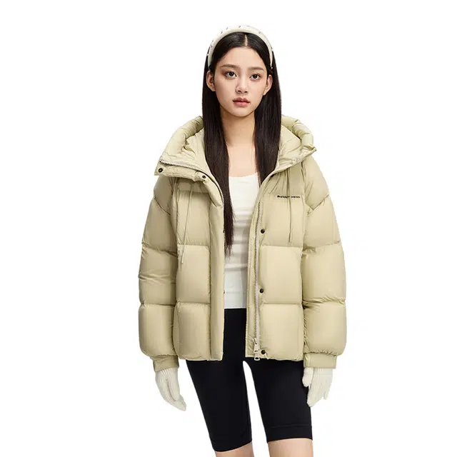 美力城 保暖简约短款羽绒服 男女同款