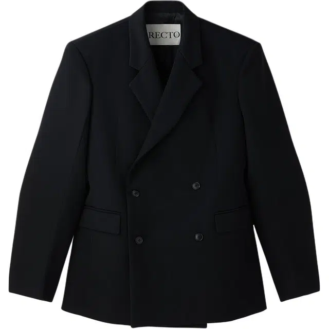 RECTO FW24 DUNE HOURGLASS SILHOUETTE TAILORED JACKET Black
