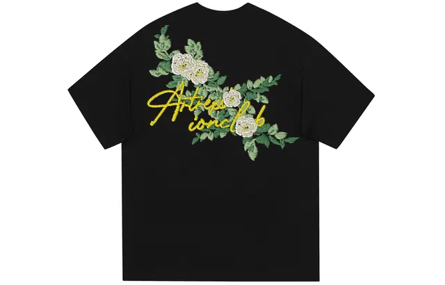 REXSHION Vintage Floral Logo T-Shirt