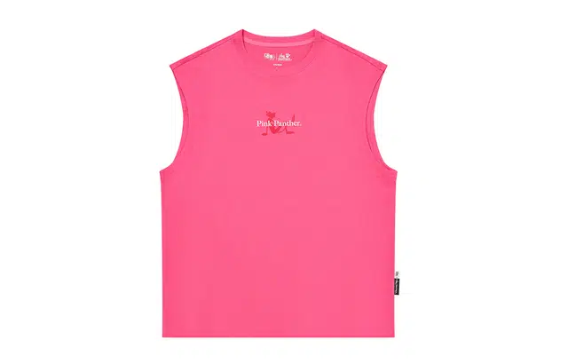 乔丹 质燥 粉红豹联名字母圆领透气百搭宽松休闲透气无袖背心 男款 智能粉