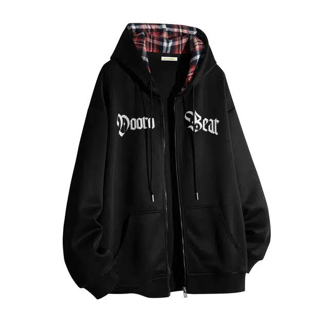 萌芽熊 字母宽松运动休闲时尚百搭圆领套头长袖卫衣 男女同款