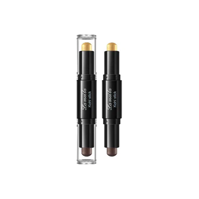 拉美拉 懒人卧蚕高光双头双色眼影棒 易上色珠光自然