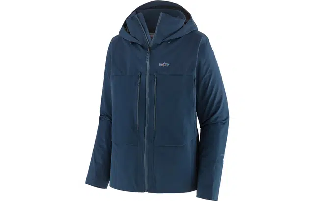 patagonia Men's Swiftcurrent Wading Jacket Logo