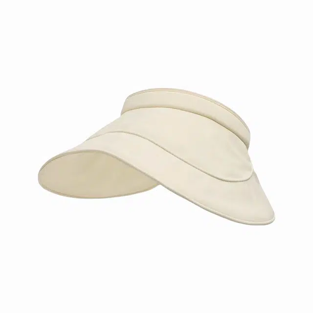 北极绒 潮流百搭夏季可折叠空顶遮阳防紫外线透气时尚户外大帽檐太阳蛋卷帽 聚酯纤维 防晒帽 男女同款情侣款