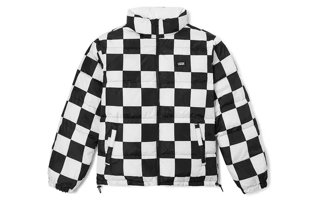 Vans Reversible Checkered Long Sleeve Puffer Jacket