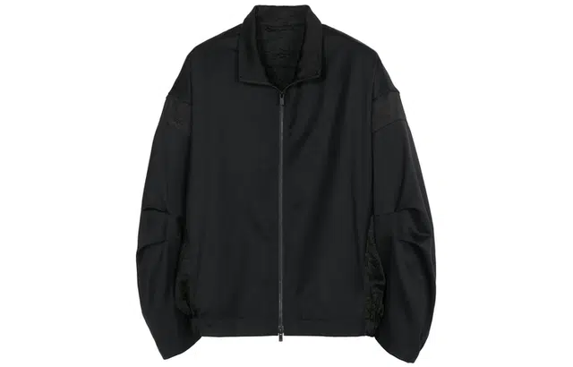 速写 休闲夹克宽松立领 男女同款 黑藏青