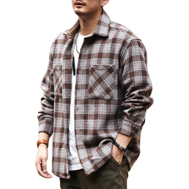 格蓝鹿 日常通勤山系现代都市清爽潮流时尚独特长袖衬衫 男女同款