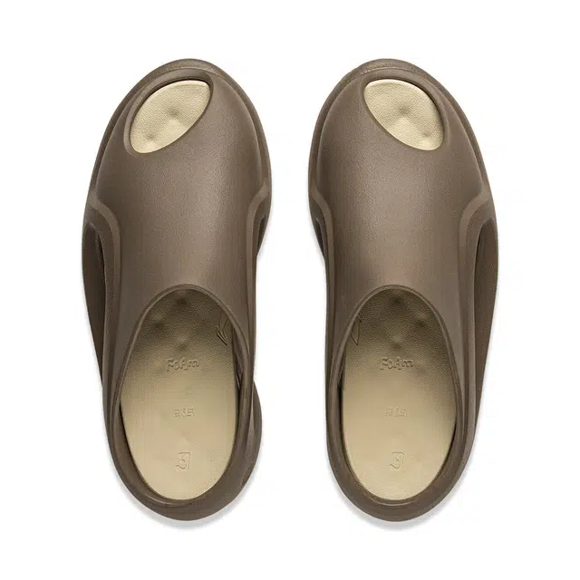 中国李宁 潮流舒适 防滑防臭防磨一字拖鞋 男女同款 棕色