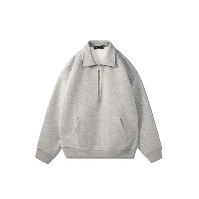 我是大卫 日系简约宽松帅气高级感卫衣 男女同款 灰色