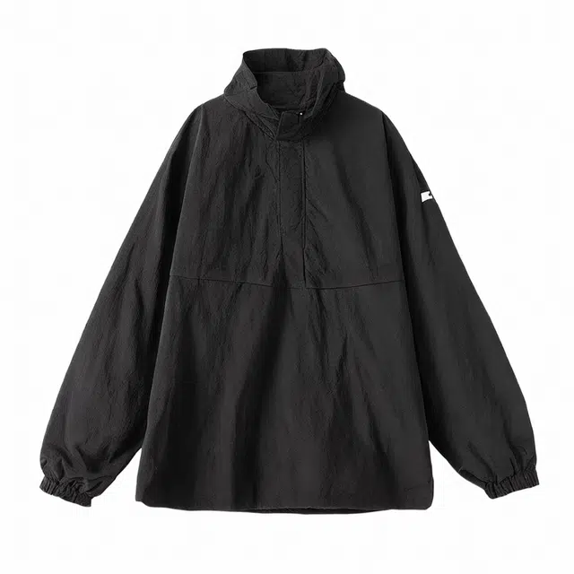 雅鹿 三防机能肌理微皱宽松立领纯色夹克外套 男女同款