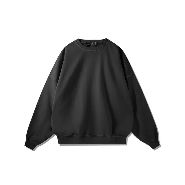 我是大卫 港风复古宽松圆领休闲纯色百搭长袖卫衣 男女同款