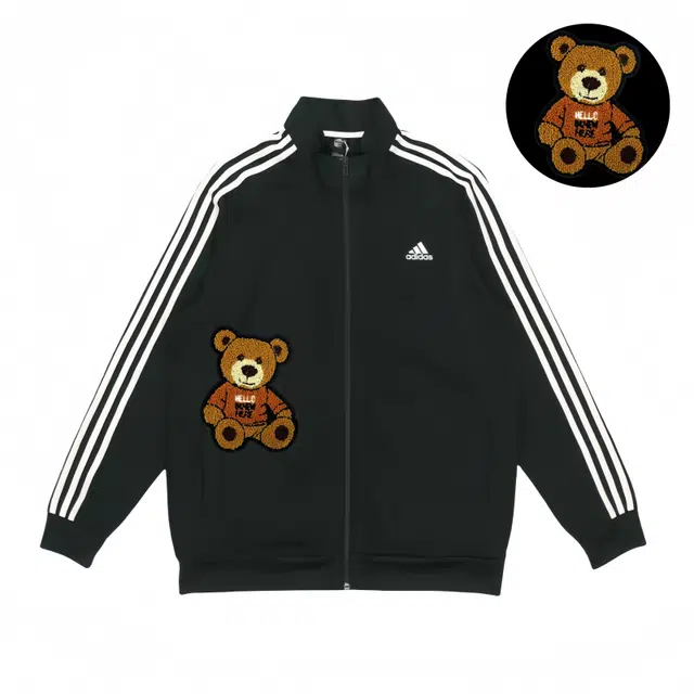 adidas Embroidered Bear Stripe Jacket